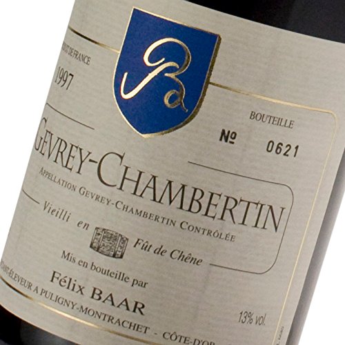 Gevrey-Chambertin Fût de Chêne 1997 - Besonderer französischer Pinot Noir Burgunder Rot-wein zum Geburtstag, Jubiläum, Jahrestag, Hochzeitstag und zu anderen besonderen Anlässen - 2