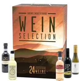 KALEA Wein Selection Adventskalender | 24 ausgewählte Weine aus 7 Ländern | Rotwein | Weißwein | Rosé Weine | (24x0,25l Wine Selection) - 1
