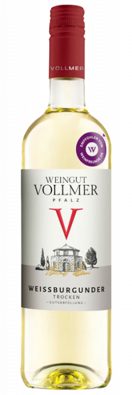 Weißburgunder trocken (2023) - Heinrich Vollmer - Weißwein aus der Pfalz, Deutschland